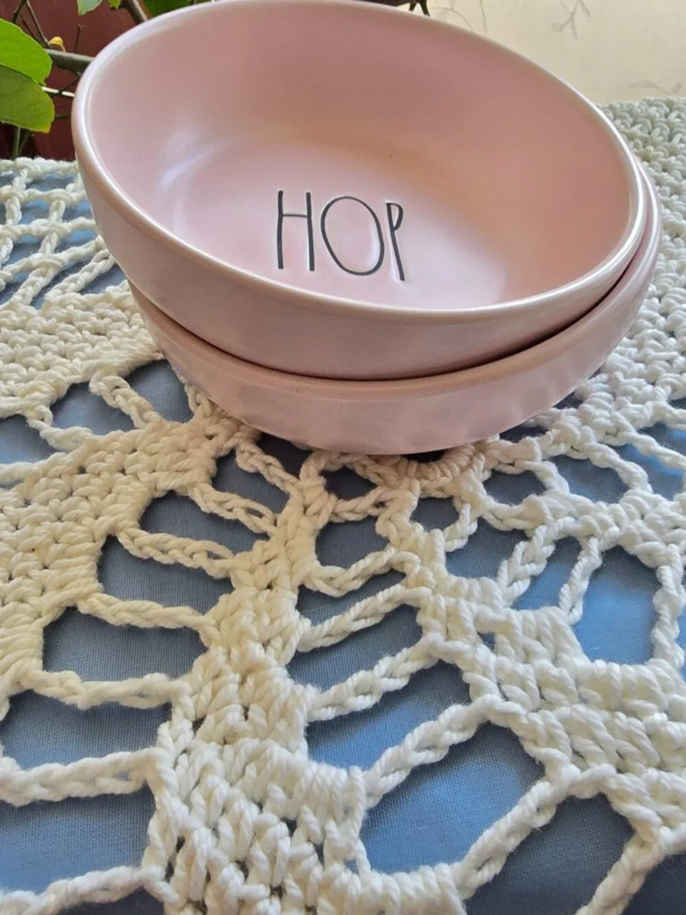 Set of 2 Rae Dunn Pink Dipping Bowls 